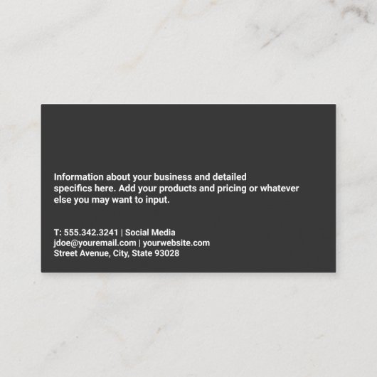 Kettle Bell | Barbell | QR Code Business Card Visitenkarte (Rückseite)