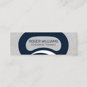 Kettle Bell Graue Textur Hintergrund Mini Visitenkarte