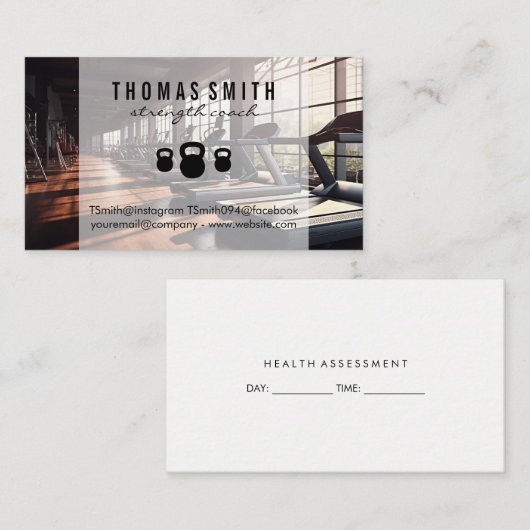 Kettle Bell | Gym Owner Terminkarte (Vorne/Hinten)