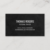 Kettle Bell Icon | FITNESS | Personal Trainer Visitenkarte (Rückseite)