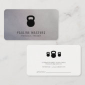 Kettle Bell Icon | Personal Trainer Terminkarte (Vorne/Hinten)