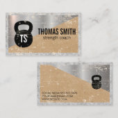 Kettle Bell Logo | Metallbeton Visitenkarte (Vorne/Hinten)