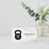 Kettle Bell Logo | Monogramm Visitenkarte (Stehend Vorderseite)