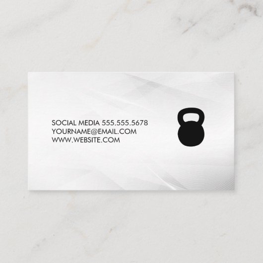 Kettle Bell Logo | Monogramm Visitenkarte (Rückseite)