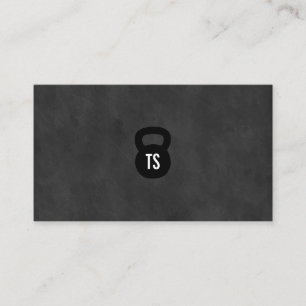 Kettle Bell Personal Trainer Chalkboard Visitenkarte