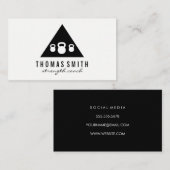 Kettle Bell Personal Trainer | Dreieck Visitenkarte (Vorne/Hinten)