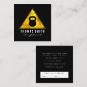 Kettle Bell Personal Trainer Ernennung Terminkarte (Vorne/Hinten)