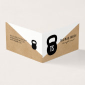 Kettle Bell Personal Trainer Geometric Visitenkarten (Vorderseite)