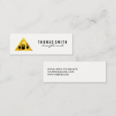 Kettle Bell Personal Trainer Goldenes Dreieck Mini Visitenkarte (Vorne/Hinten)