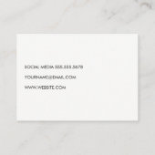 Kettle Bell Personal Trainer Goldenes Dreieck Visitenkarte (Rückseite)