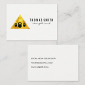 Kettle Bell Personal Trainer Goldenes Dreieck Visitenkarte (Vorne/Hinten)