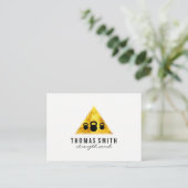 Kettle Bell Personal Trainer Goldenes Dreieck Visitenkarte (Stehend Vorderseite)