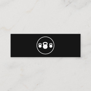 Kettle Bell Personal Trainer Mini Visitenkarte