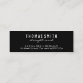 Kettle Bell Personal Trainer Mini Visitenkarte (Rückseite)