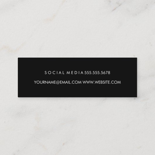 Kettle Bell Personal Trainer Mini Visitenkarte (Rückseite)