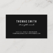 Kettle Bell Personal Trainer Visitenkarte (Rückseite)