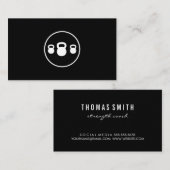 Kettle Bell Personal Trainer Visitenkarte (Vorne/Hinten)