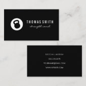 Kettle Bell Personal Trainer Visitenkarte (Vorne/Hinten)