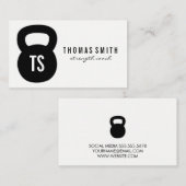 Kettle Bell Personal Trainer Visitenkarte (Vorne/Hinten)