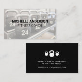 Kettle Bell Weights | Fitnessgeräte Visitenkarte (Vorne/Hinten)