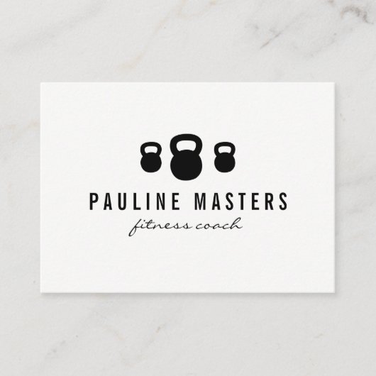 Kettle Bells Fitness Coach Ernennung Terminkarte (Vorderseite)