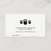 Kettle Bells Icons | FITNESS Terminkarte (Rückseite)