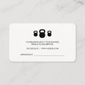 Kettle Bells Sprinter Grunge Ernennung Terminkarte (Rückseite)