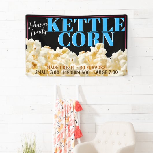 Kettle Corn Popcorn Werbebanner Banner (Insitu)