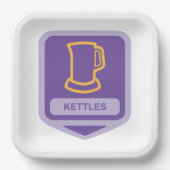Kettle Icon Pappteller (Vorderseite)