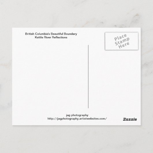 Kettle River Reflections Postkarte (Rückseite)