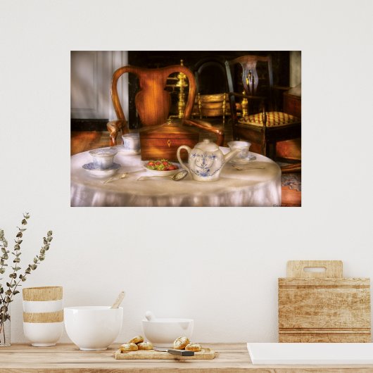 Kettle - Tee trinken - chinesisches Set Poster (Küche)