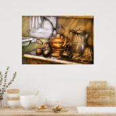 Kettle - Teeköpfe und Ironen Poster (Küche)