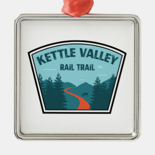 Kettle Valley Rail Trail British Columbia Ornament Aus Metall