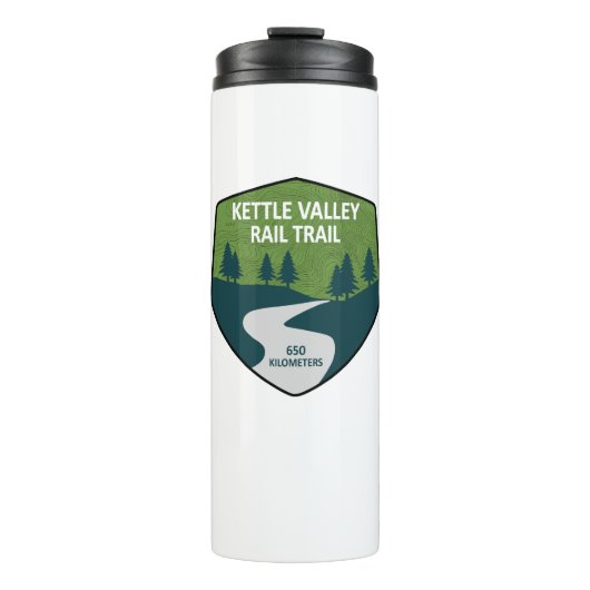 Kettle Valley Rail Trail British Columbia Thermosbecher (Vorderseite)