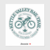 Kettle Valley Rail Trail (Radfahren) Aufkleber (Blatt)