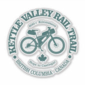 Kettle Valley Rail Trail (Radfahren) Aufkleber (Vorderseite)