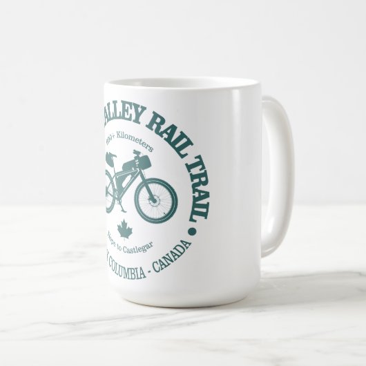 Kettle Valley Rail Trail (Radfahren) Kaffeetasse (VorderseiteRechts)