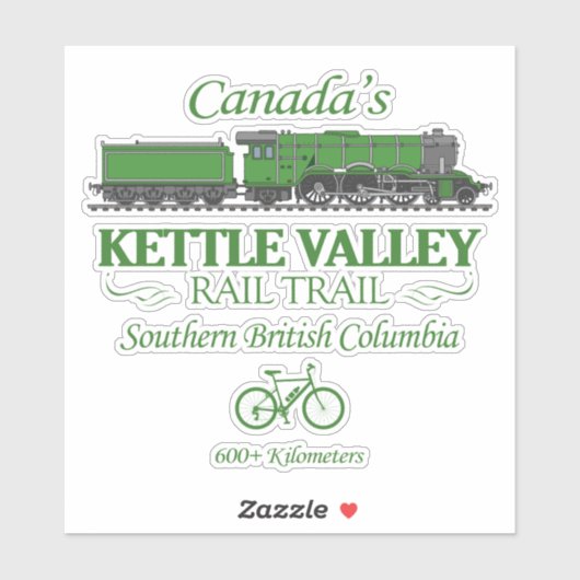 Kettle Valley RT (RT2) Aufkleber (Blatt)