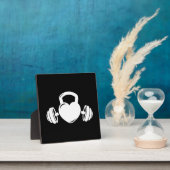 Kettlebell Barbell Liebe - Gym Workout Motivierend Fotoplatte (InSitu)
