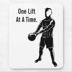 Kettlebell belastet die motivierend mousepad