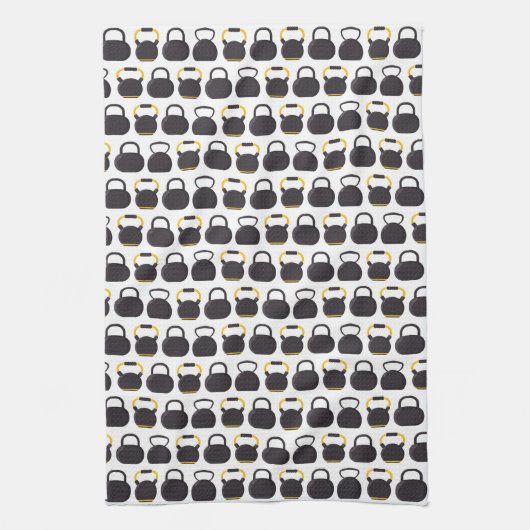 Kettlebell Birthday Party Geschirrtuch (Vertikal)