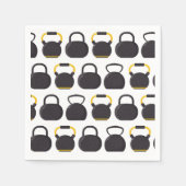 Kettlebell Birthday Party Serviette (Vorderseite)