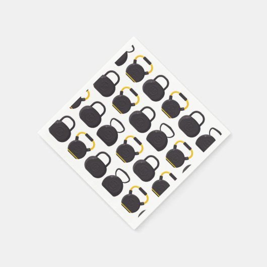Kettlebell Birthday Party Serviette (Ecke)