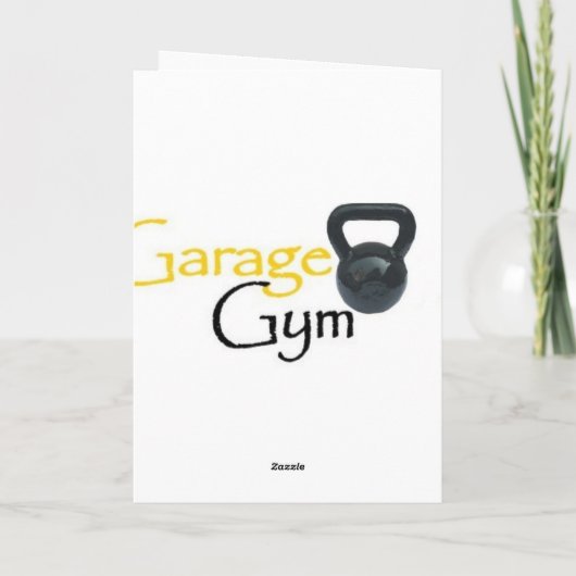 Kettlebell Christmas Card Feiertagskarte (Rückseite)