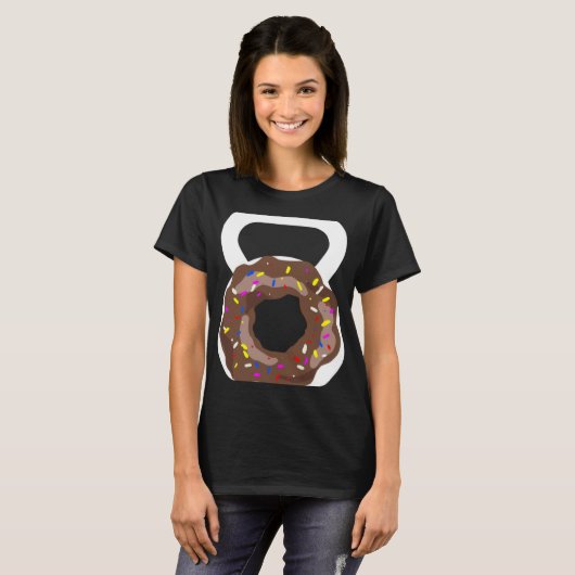 Kettlebell Doughnut  Doughnut Kettebell Workout T-Shirt (Vorne ganz)