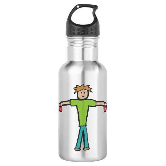 Kettlebell Edelstahlflasche (Vorderseite)