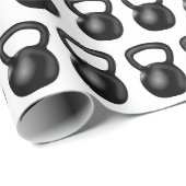 Kettlebell Fitness Geburtstagspartei Geschenkpapier (Rolleneckpunkt)