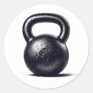 Kettlebell-Fitness-Personaltraining Runder Aufkleber