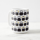 Kettlebell-Fitness-Tasse Kaffeetasse (Vorderseite Links)