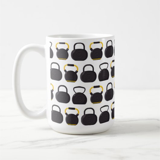 Kettlebell-Fitness-Tasse Kaffeetasse (Links)